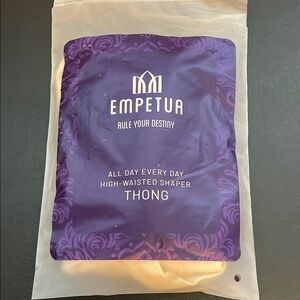 EMPETUA High-Waisted Shaper Thong, Women’s Size L, Nude